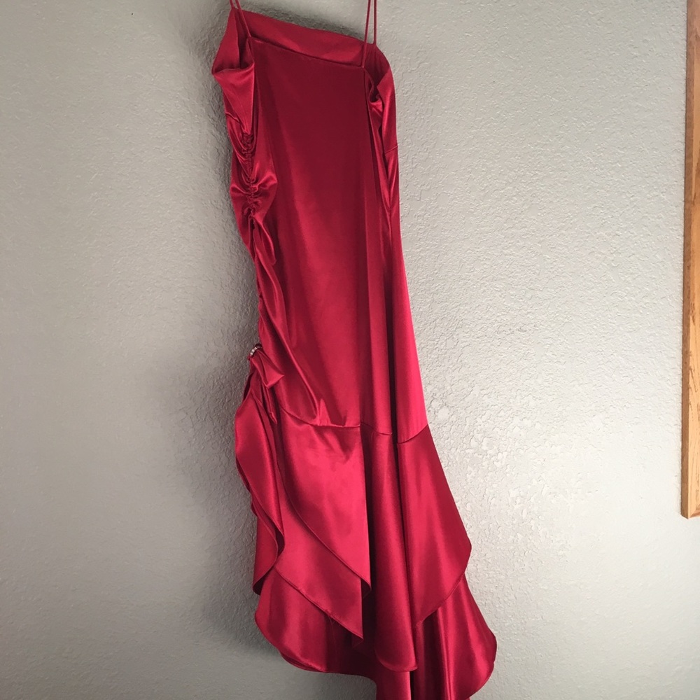 Red formal dress